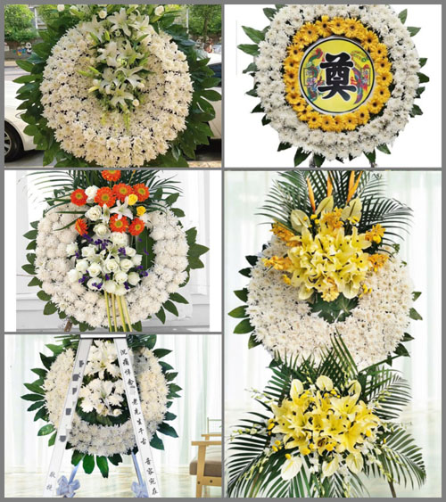 山东青岛莱西市店埠镇后水口村花圈速递